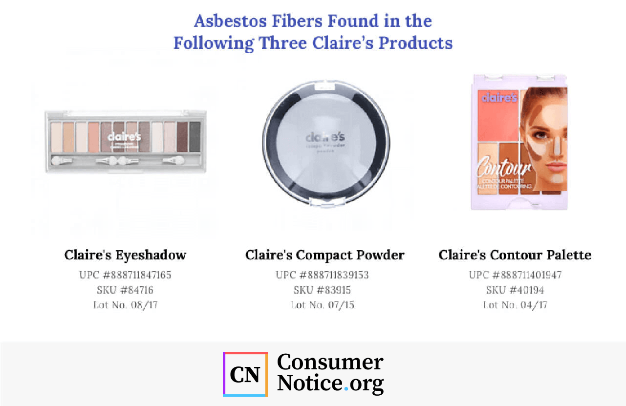 FDA issues warning for Claire's cosmetics that contain cancer-causing  asbestos