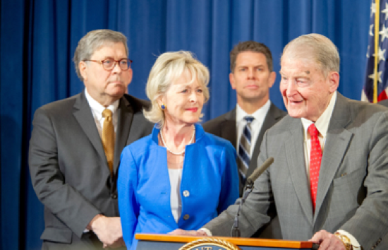 Former FBI Director William Webster speaks about elder fraud