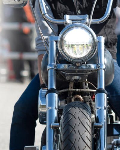 Front of motorcycle