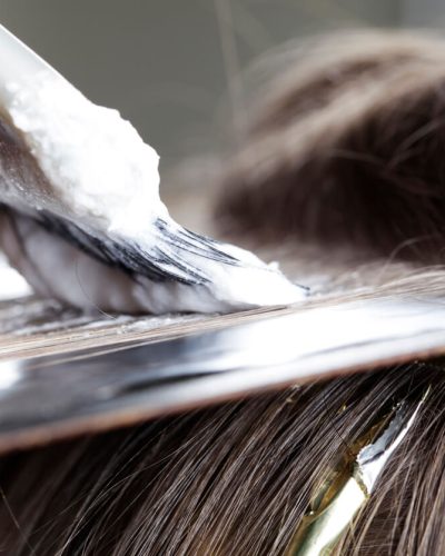 Hair Dye being applied to hair