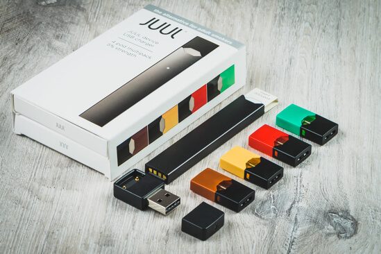 Display of Juul cartridges