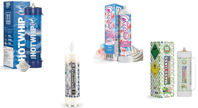 Four example images of nitrous oxide products
