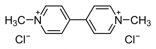 Chemical structure of paraquat