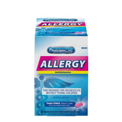 PhysiciansCare Allergy medication box