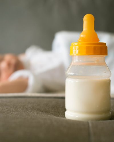 Baby with formula