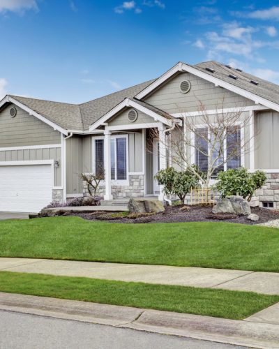 Front yard of a home.