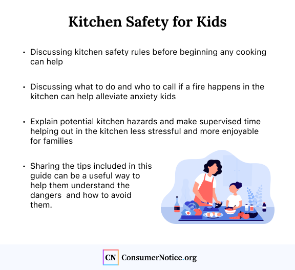 Kitchen safety tips for kids