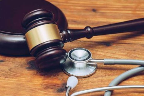 Gavel with stethoscope