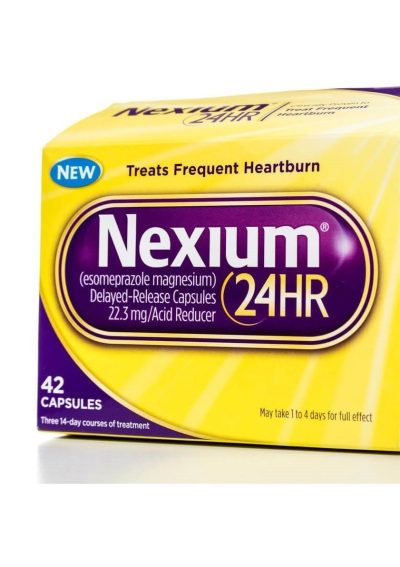 Box of Nexium capsules