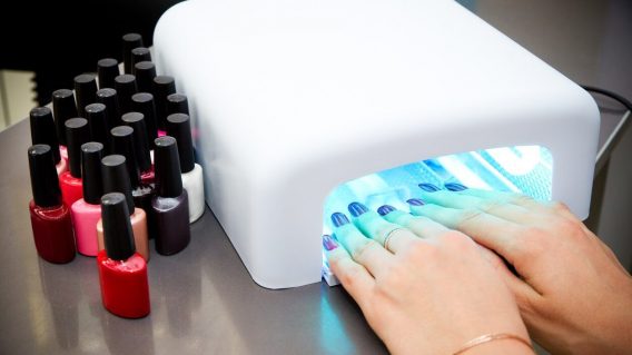 UV nail dryers may increase the risk of skin cancer.
